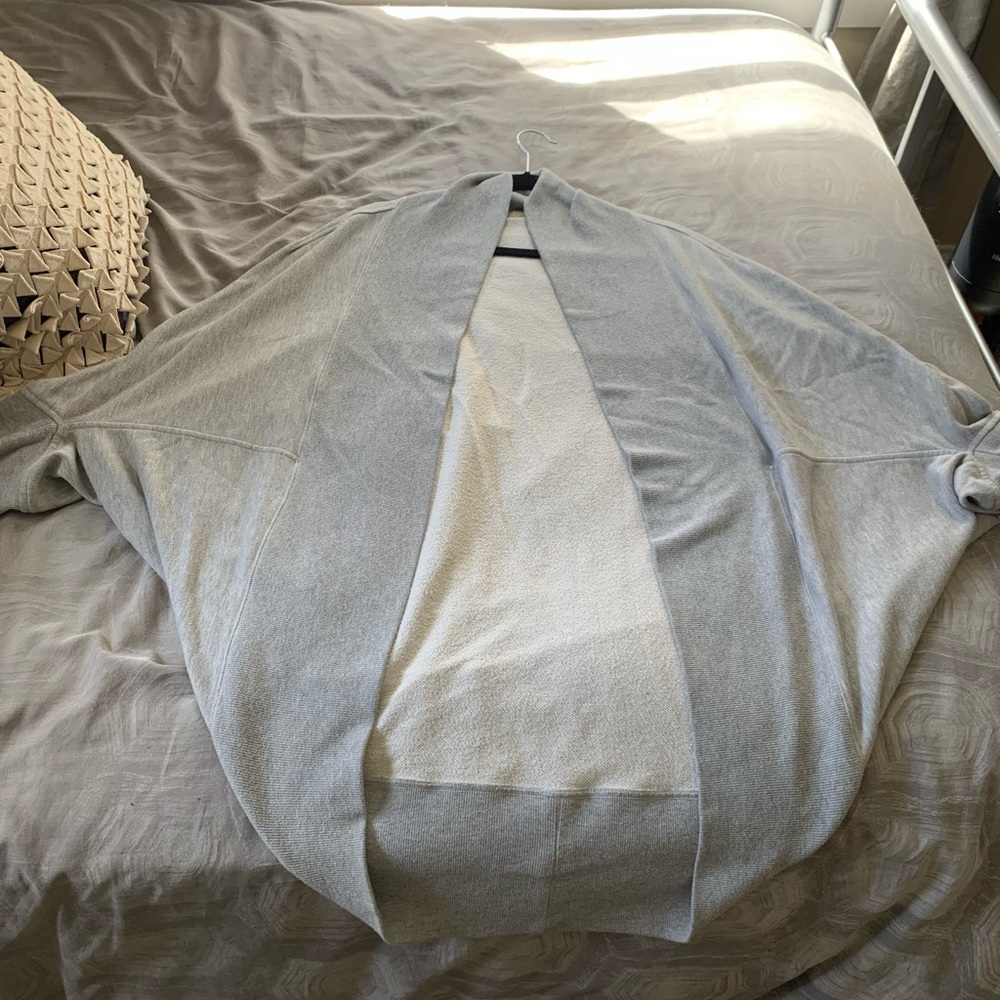 Norma Kamali cocoon grey sweater